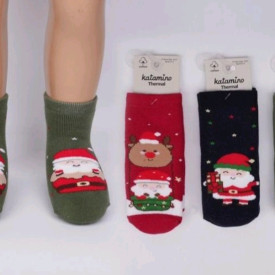 Шкарпетки махра Новорічні 12 шт. 56433