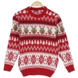 Кофта вязка новорічна дівчинка 53172