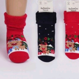 Шкарпетки махра Новорічні 12 шт. 56428