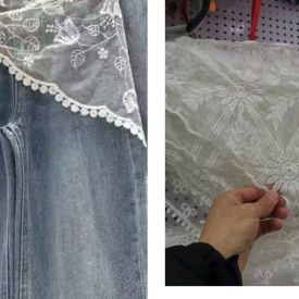 Аксесуар на джинси з мережива 57593