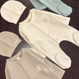 Комбез + шапка трикотаж 56481