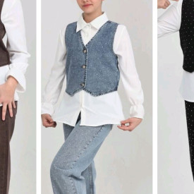 Костюм джинс дівчинка 3-ка 56875