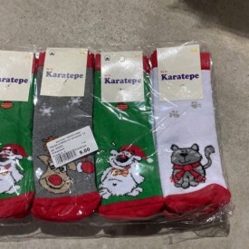 Носки новорічні махрові 12 шт. 50250